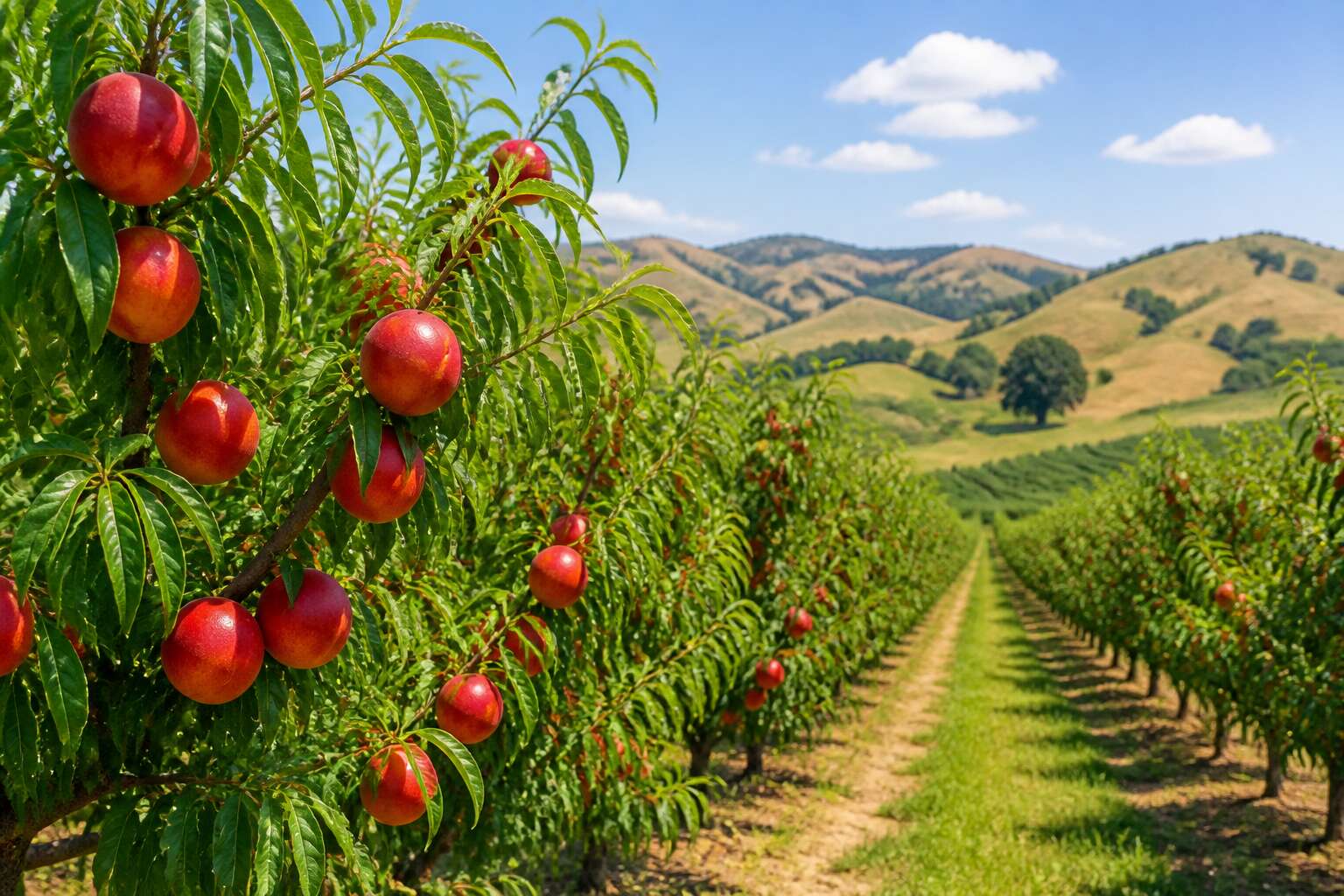 where nectarines grow