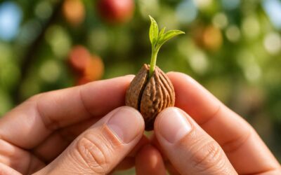 Growing nectarines from seed, step by step for beginners.