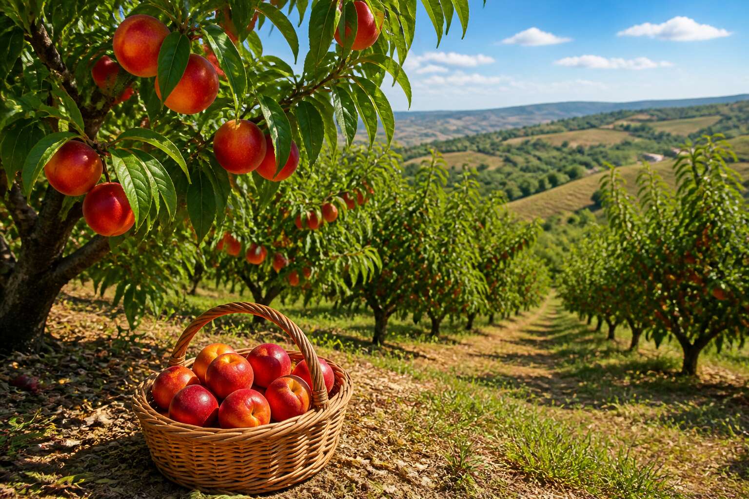 where do nectarines grow